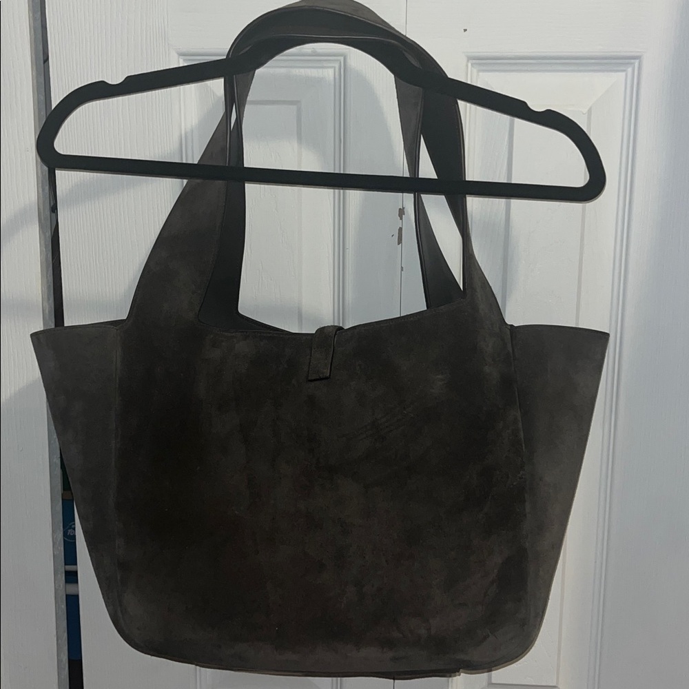 Yves Saint Laurent Dark Brown Suede Shoulder Bag - Picture 4 of 14